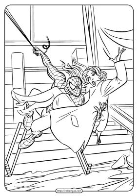 Printable Spiderman Mary Jane Coloring Pages