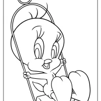 Printable Tweety Bird on Swing Coloring Pages 33 printable tweety bird on swing coloring pages