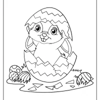 rabbit playing easter egg coloring pages