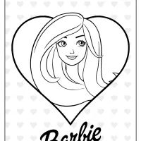barbie love coloring pages