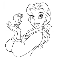 Free Printable Belle Coloring Pages for Kids 7 free printable belle coloring pages for kids