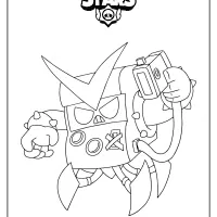 free printable brawl stars 8 bit coloring pages