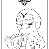 free printable brawl stars gale coloring pages
