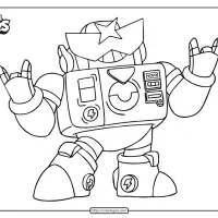 free printable brawl stars surge coloring pages
