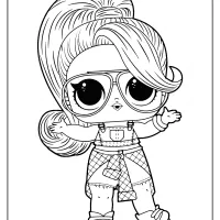free printable lol doll coloring pages