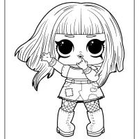 free printable lol surprise dolls coloring pages