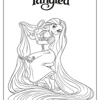 Free Printable Princess Rapunzel Coloring Pages 13 free printable princess rapunzel coloring pages