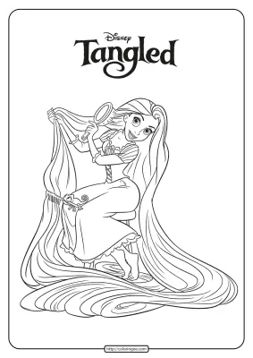 Free Printable Princess Rapunzel Coloring Pages