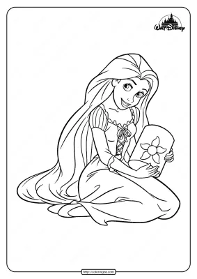 Free Printable Tangled Coloring Pages for Kids