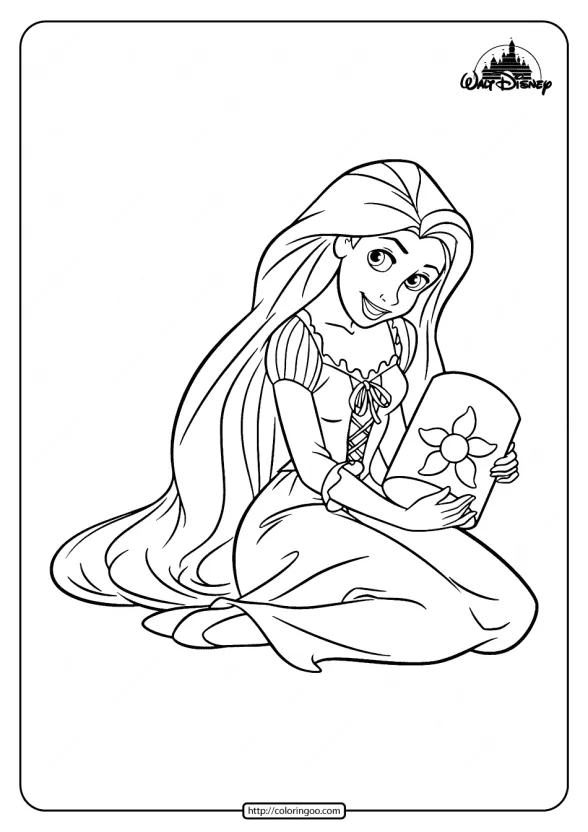 Free Printable Tangled Coloring Pages for Kids 1 free printable tangled coloring pages for kids