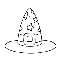 free printable witchs hat coloring pages