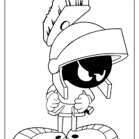Looney Tunes Marvin The Martian Coloring Page 18 looney tunes marvin the martian coloring page