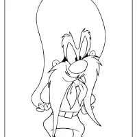 Looney Tunes Yosemite Sam Coloring Page 26 looney tunes yosemite sam coloring page