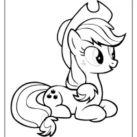 mlp applejack coloring pages