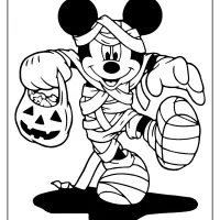 mummy mickey mouse coloring pages