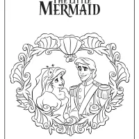 Prince Eric and Ariel Wedding Coloring Pages 17 prince eric and ariel wedding coloring pages
