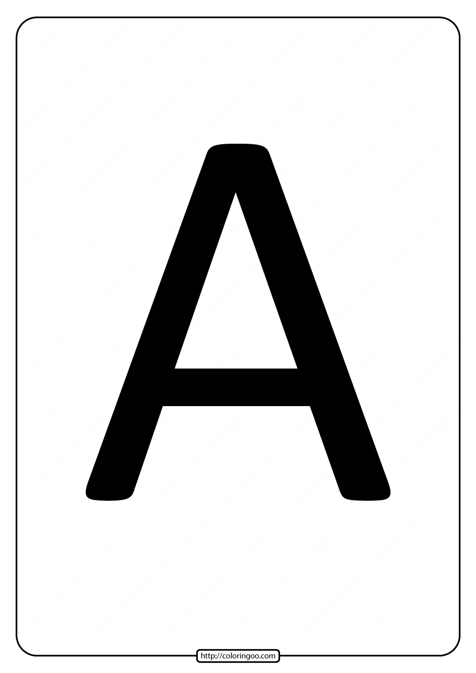 Printable A4 Size Uppercase Letters A Worksheet 2 printable a4 size uppercase letters a worksheet