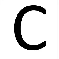 printable a4 size uppercase letters c worksheet