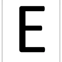 printable a4 size uppercase letters e worksheet