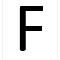 printable a4 size uppercase letters f worksheet