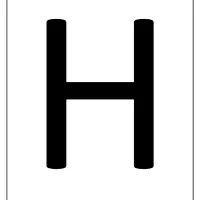 printable a4 size uppercase letters h worksheet