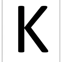 printable a4 size uppercase letters k worksheet