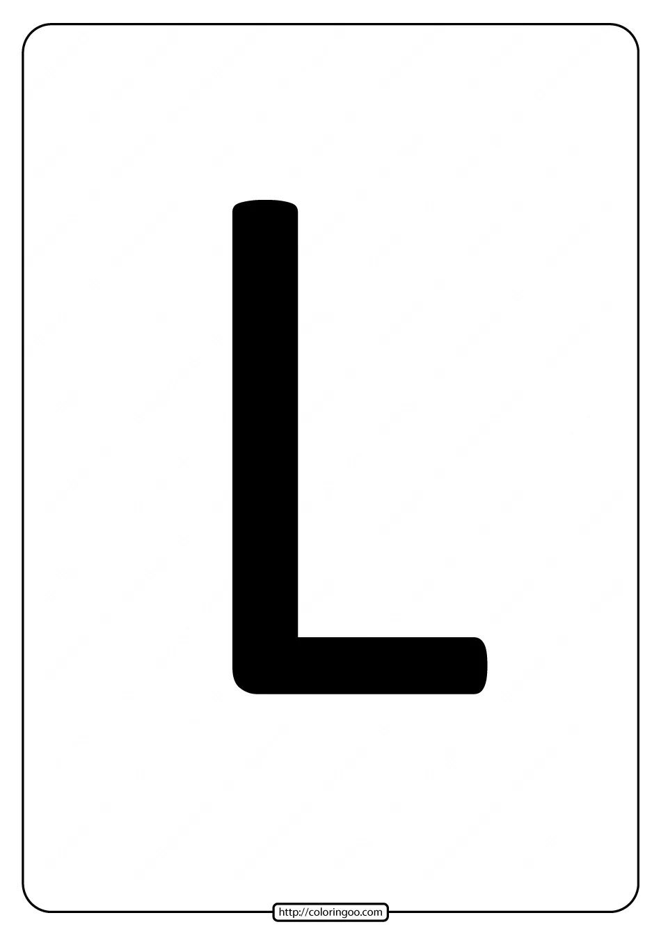 Printable A4 Size Uppercase Letters L Worksheet 2 printable a4 size uppercase letters l worksheet