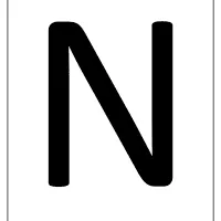 printable a4 size uppercase letters n worksheet