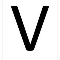 printable a4 size uppercase letters v worksheet
