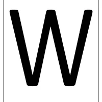 printable a4 size uppercase letters w worksheet