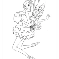 printable barbie fairy secret coloring pages 04