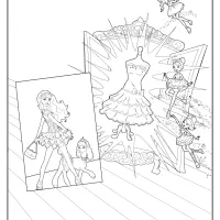 printable barbie fashion fairytale coloring pages 02