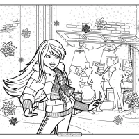 printable barbie perfect christmas coloring pages 02