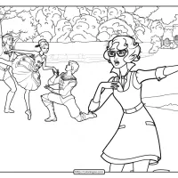 printable barbie pink shoes coloring pages 02