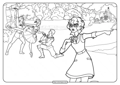 Printable Barbie Pink Shoes Coloring Pages 02
