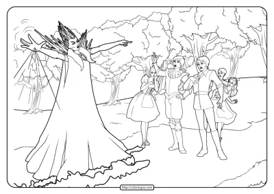 Printable Barbie Pink Shoes Coloring Pages 03