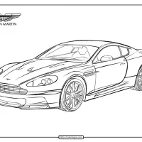 Printable Cars Aston Martin DBS Coloring Pages 18 printable cars aston martin dbs coloring pages