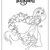 Printable Disney Princess Rapunzel Coloring Pages 16 printable disney princess rapunzel coloring pages