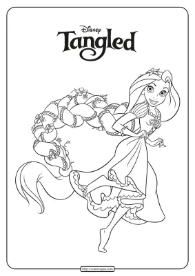 Printable Disney Princess Rapunzel Coloring Pages