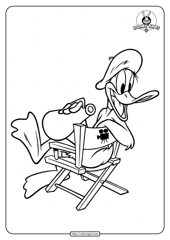 Printable Duffy Duck Pdf Coloring Page 1 printable duffy duck pdf coloring pages