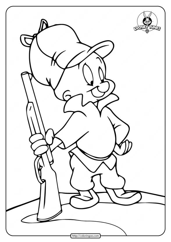 printable elmer fudd coloring pages