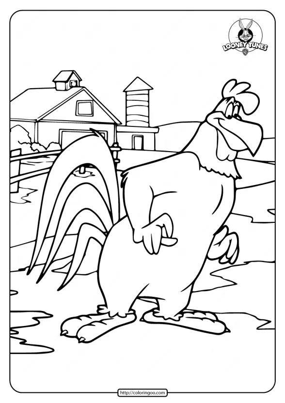 Printable Foghorn Leghorn Coloring Pages 1 printable foghorn leghorn coloring pages