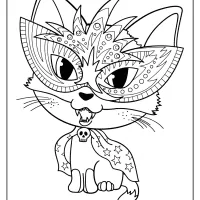 printable halloween cat coloring pages