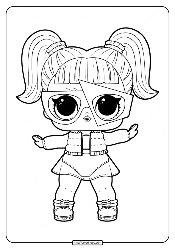 printable lol surprise glamstronaut coloring pages