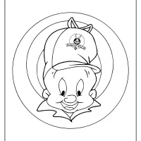 Printable Looney Tunes Elmer Fudd Coloring Page 11 printable looney tunes elmer fudd coloring page