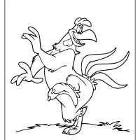 Printable Looney Tunes Foghorn Leghorn Coloring Page 10 printable looney tunes foghorn leghorn coloring page
