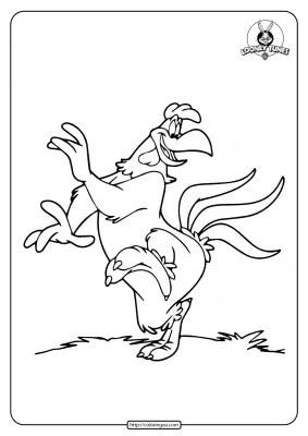 Printable Looney Tunes Foghorn Leghorn Coloring Page