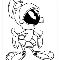 Printable Marvin The Martian Coloring Page 28 printable marvin the martian coloring page