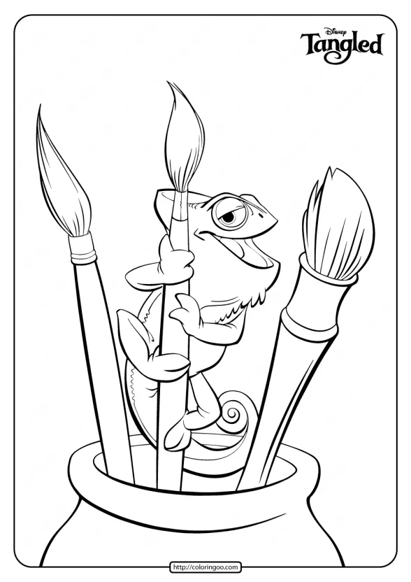 Printable Pet Chameleon Pascal Coloring Pages 1 printable pet chameleon pascal coloring pages