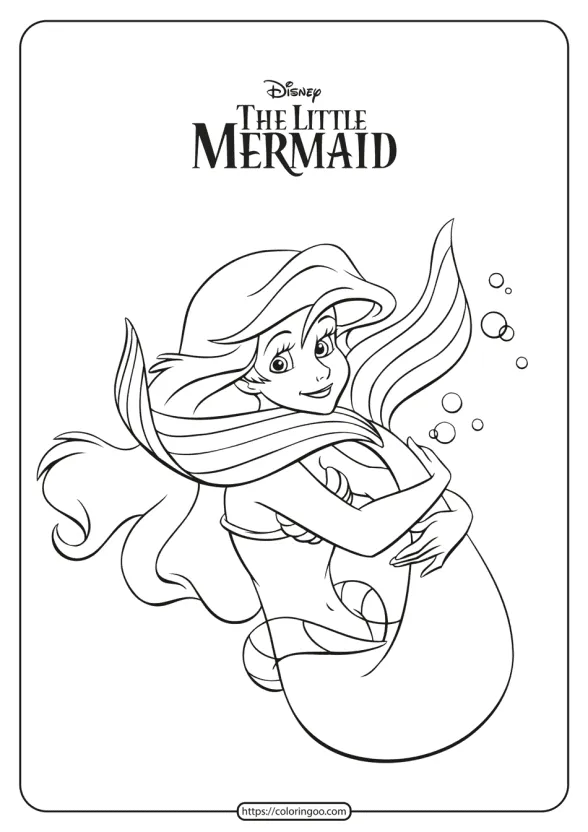 Printable The Little Mermaid Ariel Coloring Pages 1 printable the little mermaid ariel coloring pages